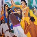 Шри Нитьянанда спасает Джагая и Мадхая от гнева Шри Чайтаньи