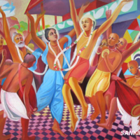Монументальные картины Шри Шримад Мурали Мохана Махараджа