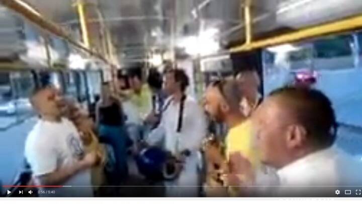 Джанмаштами в трамвае, джай Гурудев, Ижевск 25.08.2016 Джанмаштами в трамвае, джай Гурудев, Ижевск 25.08.2016